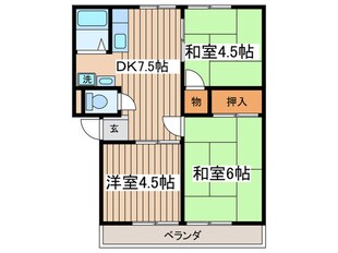 コーポ平澤の物件間取画像